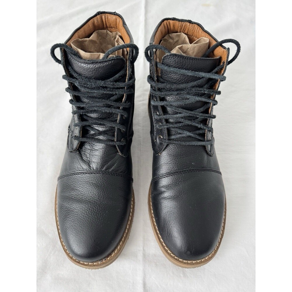 Hari Mari Men’s Leather Porter Boots Size 9 Black Excellent Condition